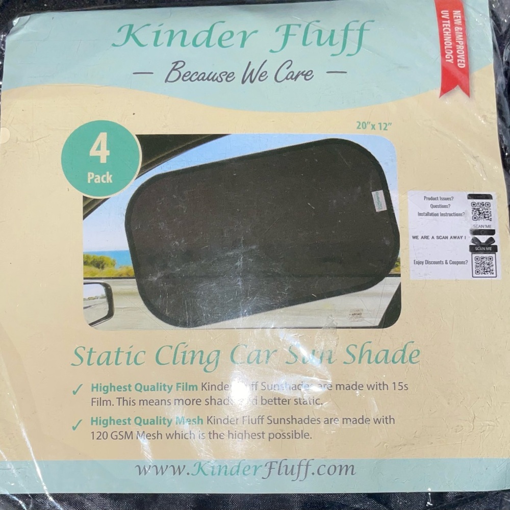 Kinder Fluff Static Cling Window Shade